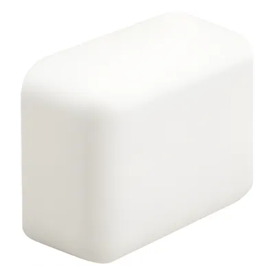 Tapa final PANDUIT ECF5IW-E para canaleta LD5, blanco mate