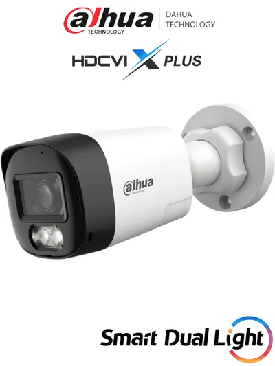Cámara bullet Dahua DH-HAC-HFW1200RLN-IL-T con audio bidireccional