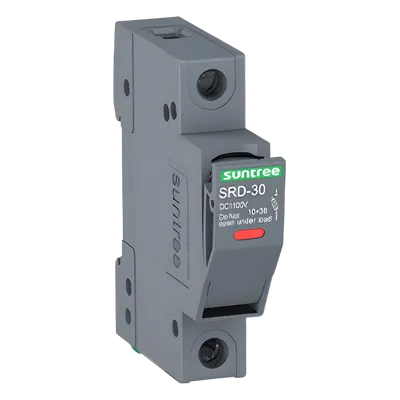 Porta Fusible DC / 1000V / 1 Polo / Riel DIN 35 mm / 30 kA / 1-30 A / IP20