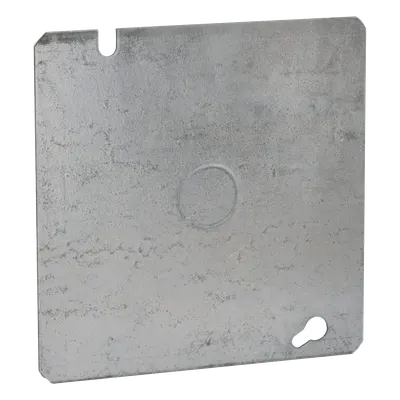 Tapa cuadrada RACO HUB-833 para caja eléctrica, acero galvanizado