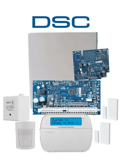Paquete de alarma DSC NEO-RF-LCD-IP-SB con teclado LCD y comunicación Ethernet