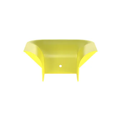 Accesorio de Control de Radio de Curvatura / 2' (50.8 mm) / Policarbonato/ABS / 3.75' x 3.75' x 7.93' (95.2x95.2x201.4 mm) / Amarillo