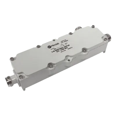 Acoplador direccional / 20 dB / 575-2700 MHz / 300 W / -161 dBc PIM / 4.3-10 / IP67 / 1.89-8.86 pies