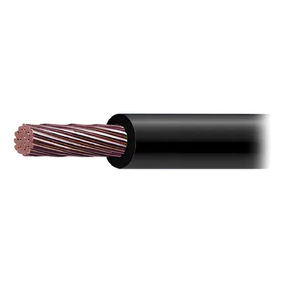 Cable de Cobre Recubierto THW-LS Calibre 4/0 AWG 19 Hilos Color Negro (Venta por Metro).