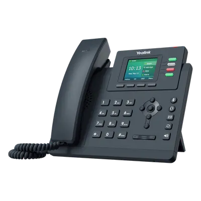 Teléfono IP / 4 Líneas SIP / Pantalla LCD 2.4" / Dual Gigabit Ethernet / PoE / Conferencia 5 Participantes