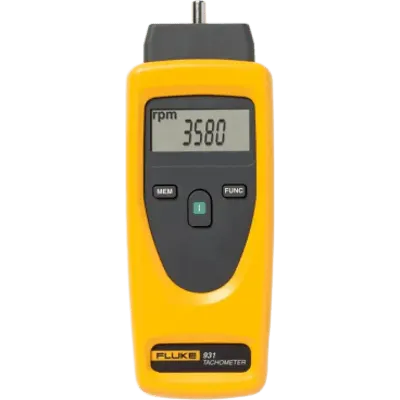 Tacómetro de Doble Propósito / Contacto y Sin Contacto / Medición Óptica 1 a 99999 RPM / Medición de Contacto 1 a 19999 RPM / Precisión ±0.02%RD+1 / Distancia de Detección 500 mm (19.7 in) / Pantalla