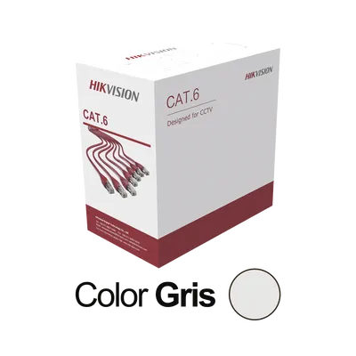 Bobina de cable UTP / Cat6 / 23 AWG / 1000 pies (305 m) / PVC CM / Interior / 100% Cobre / 250 MHz