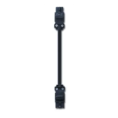 Cable de Unión para Lámparas LED / Conexión Daisy Chain hasta 4 Unidades / 60 cm / 3 Polos / Voltaje Universal 100-240V AC / Sistema Clic sin Herramientas