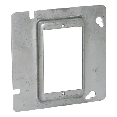 Sobretapa cuadrada RACO HUB-837 de acero galvanizado, 3.5 in³