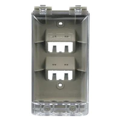 Placa de pared PANDUIT CFPWR4CIG IP56 con 4 puertos Mini-Com