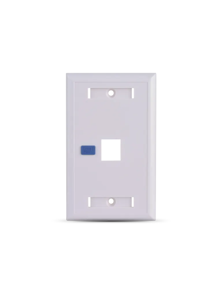 Placa de pared SAXXON A175-1E vertical con un puerto Keystone