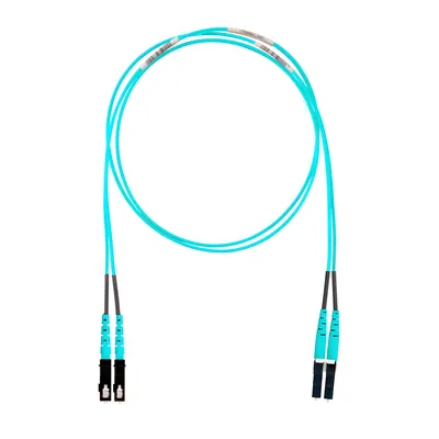 Jumper de Fibra Óptica / Multimodo OM3 50/125 / LC-SC Dúplex / OFNR Riser / Aqua / 15 m (49.21 pies)