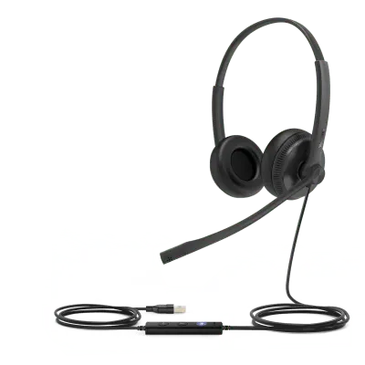 Auriculares binaurales Yealink UH34-DUAL-TEAMS para Microsoft Teams