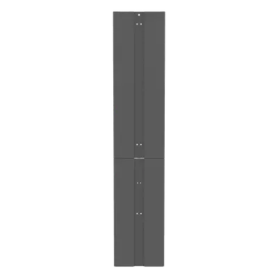 Tapa Final para Organizador Vertical / 45 UR / 19'' / Profundidad 16.3'' a 26.8'' / Acero / Negro
