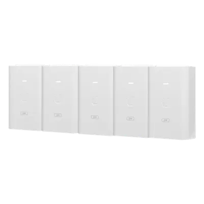 Inyector PoE UBIQUITI POE-24-24W-5P de 24 V y puerto Gigabit
