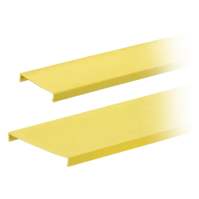 Tapa para canaleta ranurada PANDUIT C4YL6, amarilla y de 6 ft