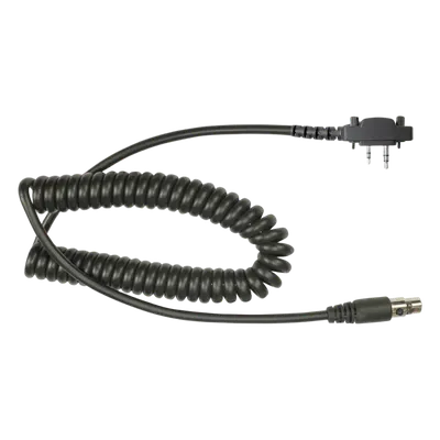 Cable para Auricular / UL-914 Resistente al Fuego / Atenuación de Ruido / 6 Conductores / 250mm / 0.82 pies / Compatible Icom