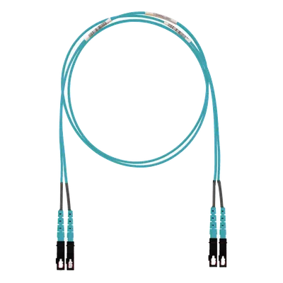 Jumper de Fibra Óptica / Multimodo OM3 50/125 / SC-SC Dúplex / LSZH / 2 m (6.56 pies) / Aqua