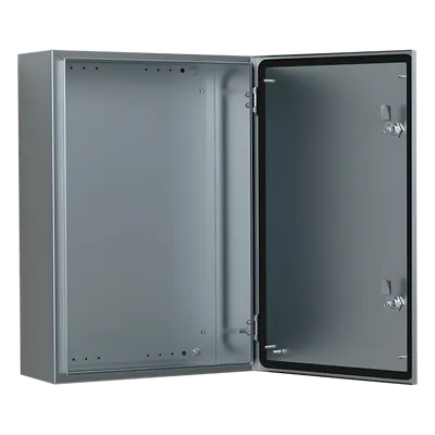 Gabinete de Acero Inoxidable / IP66 / 400x300x150 mm (15.7 x 11.8 x 5.9 in) / 2 Cerraduras / Placa de Montaje 2 mm