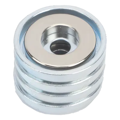 Kit de Montaje Magnético / Fuerza 26 lb (11.8 kg) / Copa 23.8 mm / Sin Taladrar / Compatible Enclosures Metálicos