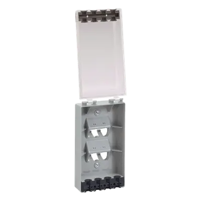 Placa de pared PANDUIT CFPWR4CL para 4 módulos Mini-Com IP56
