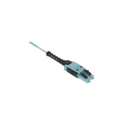 Jumper de Fibra Óptica / Multimodo 50/125 OM4 / LC-LC Uniboot Duplex / LSZH / Aqua / 3 m (9.84 ft)