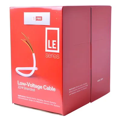 Cable para alarma SFIRE SF-22-04-LE de 4 conductores CCA