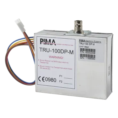Comunicador Radio UHF para paneles de Alarma hasta 30Kms de Alcance. Frecuencia de 435 - 470 MHz. Compatible con Paneles de Alarma Serie Hunter e interfaces SAT9PID y SAT8. Potencia de 2.5W.