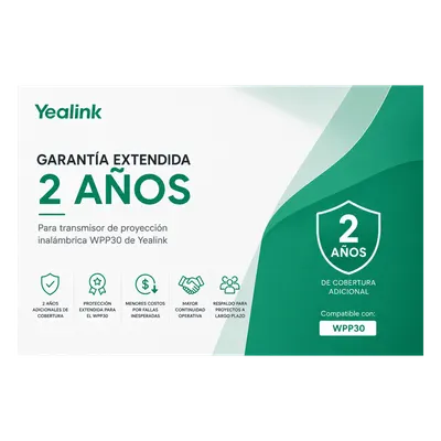 Garantía Extendida de 2 Años para Pod de Proyección Inalambrica WPP30 de Yealink