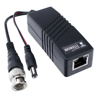 (TRANSCEPTOR) TRANSMISOR ACTIVO para Kits KITTT4PVTURBOX, KITTT8PVTURBOX, KITTT16PVTURBOX y KIT-TT16PVTURBOX-RX / Regula el voltaje de 36 Vcc a 12Vcc / HD-TVI/CVI/AHD/CVBS / Se instala del lado de la cámara. 