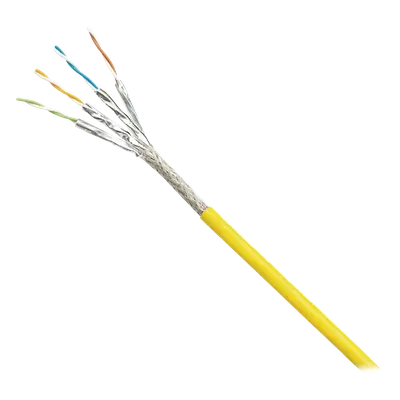 Cable Blindado S/FTP / Categoría 6A / 500 MHz / 500 m (1640 ft) / PUR Resistente Aceite UV / Multifilar 24/7 AWG / Industrial
