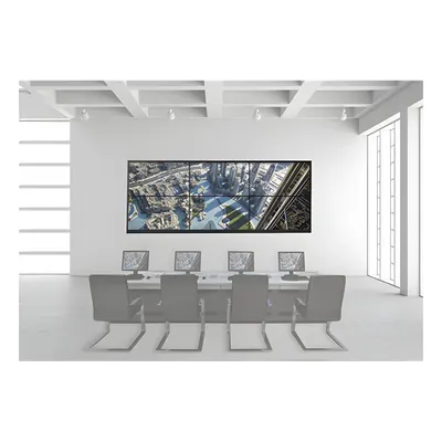Kit Videowall 3x2 / 6 Pantallas 55" Full HD / Decoder 16 HDMI 4K / Base de Piso / Estructura Acero / 128 Canales Simultáneos