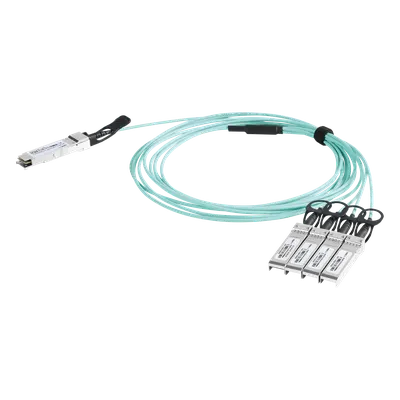 Cable AOC QSFP+ / 40 Gbps a 4x 10 Gbps / Fibra Óptica Activa / Longitud 1 m (3.3 ft)