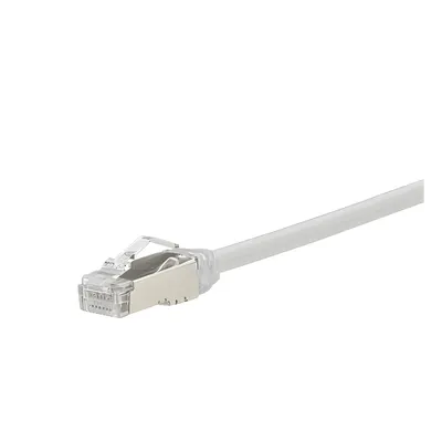 Patch Cord Cat6A / 28 AWG / S/FTP / CM/LS0H / 0.5 m (1.64 ft) / Blanco