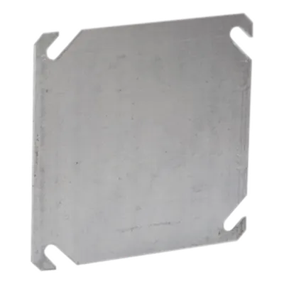 Tapa ciega cuadrada RACO HUB752 de acero galvanizado para cajas 4"x2"