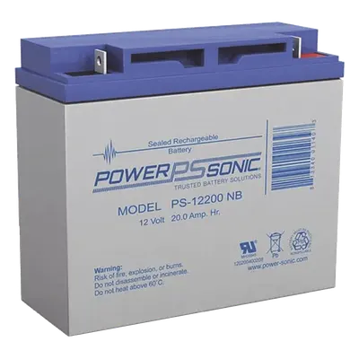 Batería de Respaldo AGM/VRLA / 12V / 20Ah / Terminales NB2 / 5 Años Vida Útil / Certificación UL