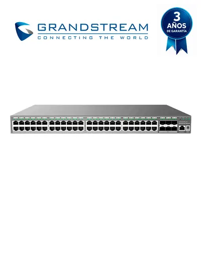 Switch administrable Grandstream GWN7806PL Pro con 48 puertos PoE