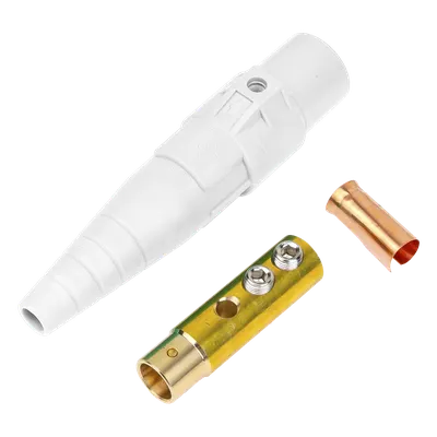 Conector Camlock hembra EPCOM PROAUDIO 400 A, color blanco