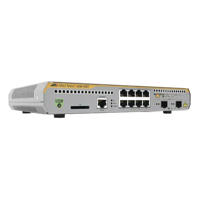Switch Administrable Capa 3 / 8 Puertos Gigabit / 2 SFP / 20 Gbps / Sin Ventilador / 1U Rack