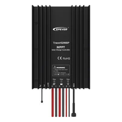 Controlador solar EPEVER TRACER5206BP MPPT de 20A para sistemas 12V/24V