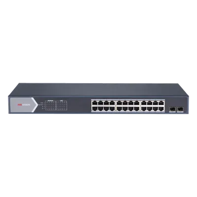 Switch PoE+ Hikvision DS-3E1526P-SI de 24 puertos Gigabit
