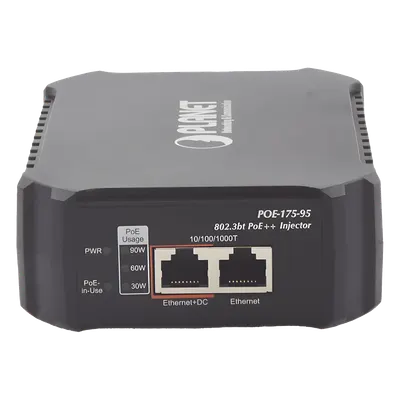 Inyector PoE PLANET POE-175-95 Gigabit de 95 W para equipos de alto consumo