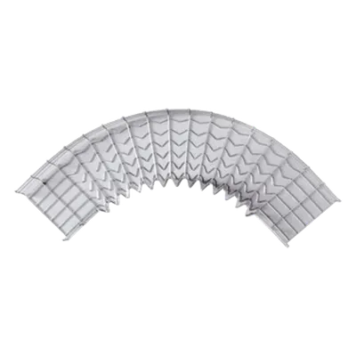 Curva horizontal CHAROFIL CH-C90-54/200EZ de 90° y 200 mm