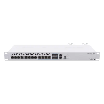 Cloud Router Switch / 8 Puertos 10G RJ45 / 4 Puertos Combo RJ45/SFP+ / 120 Gbps / 1U Rackmount