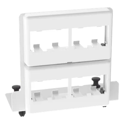 Patch panel PANDUIT MS8PPB de 8 puertos Mini-Com para gabinete