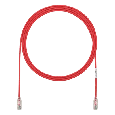 Cable de Parcheo Cat6 / UTP 28AWG / Diámetro 3.8 mm / 10.06 m (33 ft) / Doble Clasificación CM/LSZH / Rojo