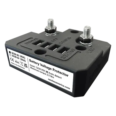 Protector de Baterías / 12/24 VCD Automático / 40 A Continuos / IP66 / Caída de Voltaje 40 mV