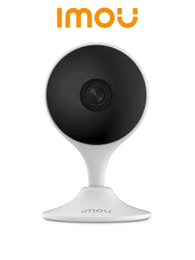 IMOU CUE 2 (IPC-C22EN) - Cámara IP WiFi de 2MP con lente de 2.8mm, audio bidireccional, AI, detección de humanos, sirena, micrófono, IR 10m, ranura MicroSD y alarma de ruido.