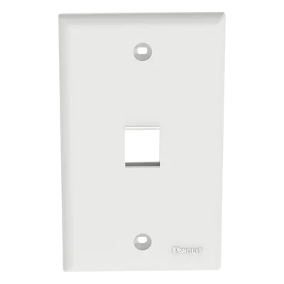 Placa de pared PANDUIT NK1FNWH para un módulo Keystone
