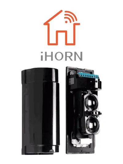 Detector de doble haz HORN ABT-60 para protección perimetral de hasta 60 m